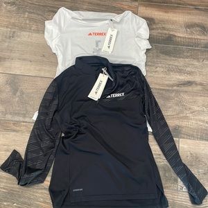 2 Adidas Terrex shirts with tags